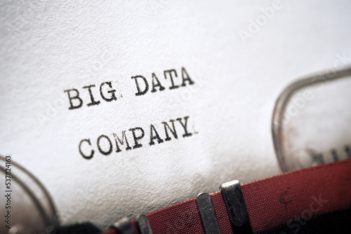 Big data company concept