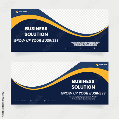 social media website banner company business template advertising