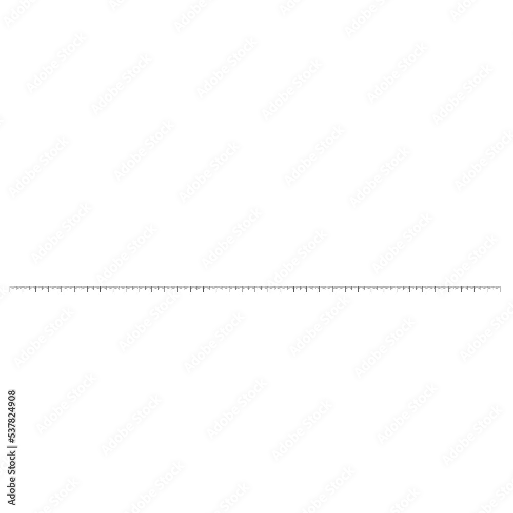 Ruler scale measure or vector length measurement scale chart Ruler scale measure or vector length measurement scale chart