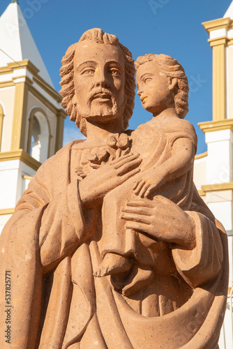 Statue of Saint Joseph with child Jesus