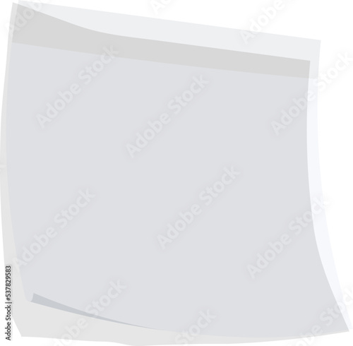 Blank reminder paper note