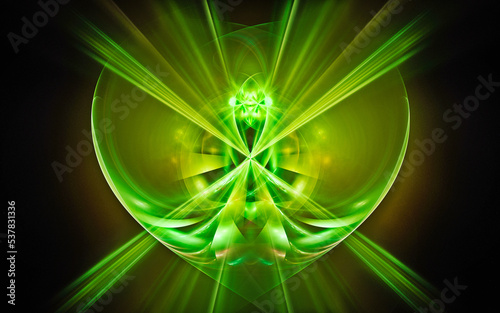 digital illustration abstract image generated fractal background image portal pattern of various geometric shapes and lines of various colors for computer graphics or web design
