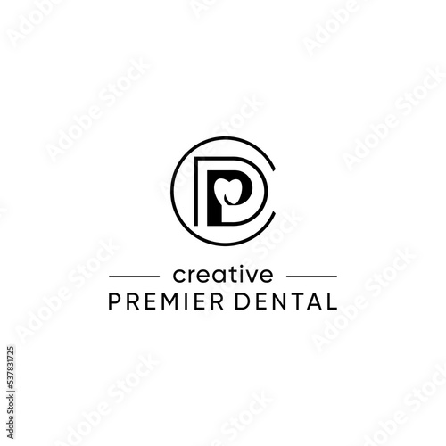 premium dental  with DPC CPD letter vector photo