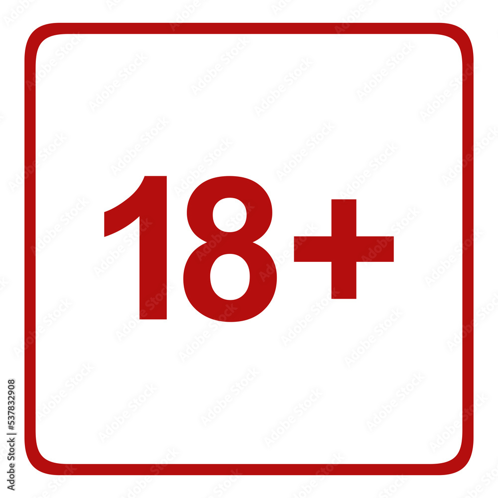 Sign of Adult Only Icon Symbol for Eighteen Plus (18+) and Twenty One Plus (21+) Age. Format PNG
Sign of Adult Only Icon Symbol for Eighteen Plus (18+) and Twenty One Plus (21+) Age. Format PNG