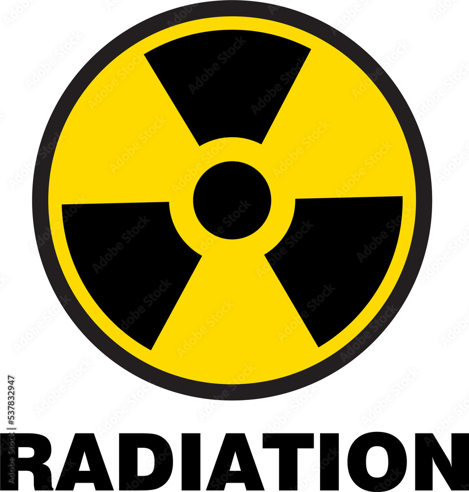 Sign of radioactive contamination of the zone PNG transparent background  Stock Illustration | Adobe Stock