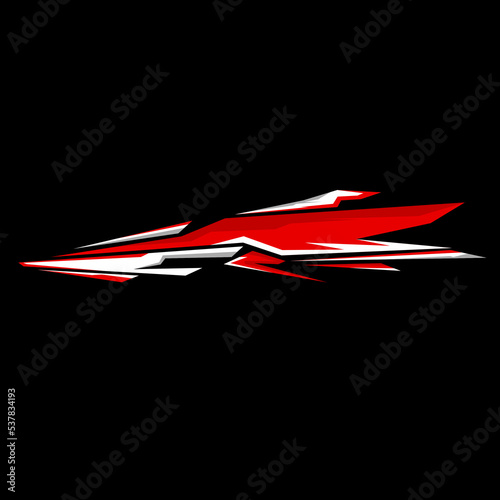 car body wrapping decal vector design. modern decals
