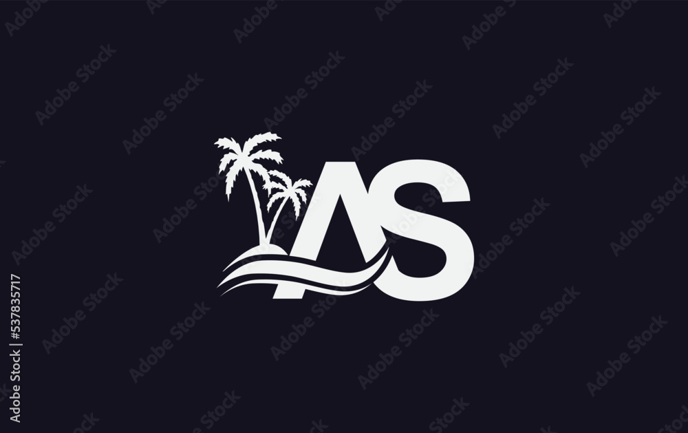 Water wave logo design and ocean beach palm tree vector download logo letters Water wave logo design and ocean beach palm tree vector download logo letters