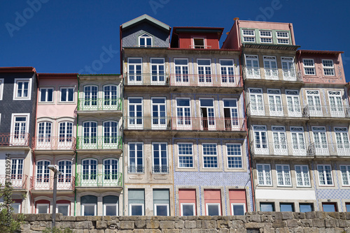 Obraz na płótnie Waterfront Houses in Porto w salonie