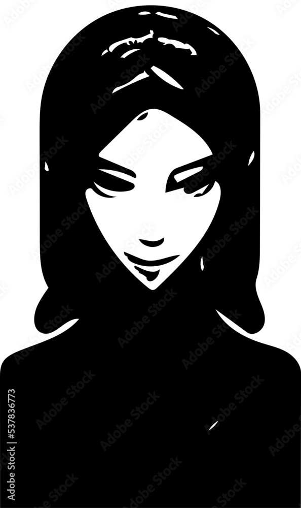 Fototapeta premium silhouette of a woman