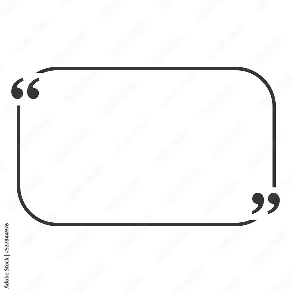 Quote blank template bubble empty design frame Quote blank template bubble empty design frame