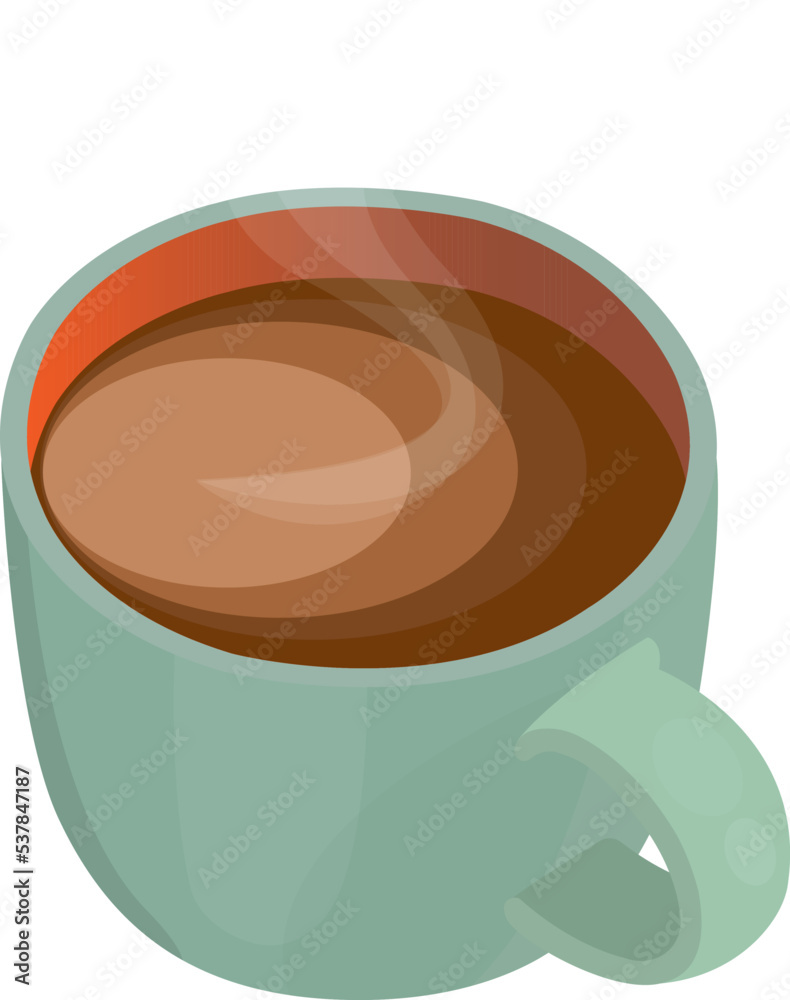 Coffee cup isolated vector illustration for decor Coffee cup isolated vector illustration for decor