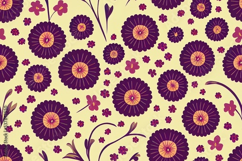Collage contemporary floral hawaiian pattern in 2d. Seamless surface design