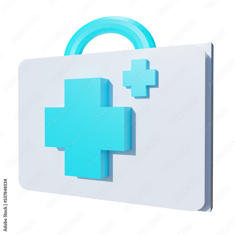3D First Aid Kit Illustration 3D First Aid Kit Illustration