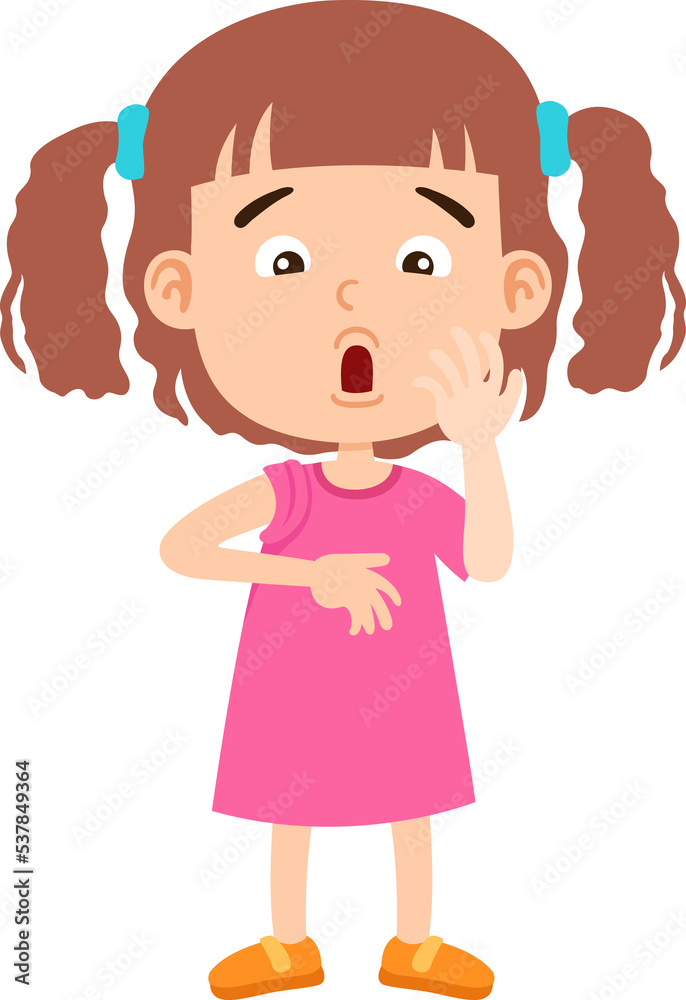 kid girl having skin itchy symptom kid girl having skin itchy symptom