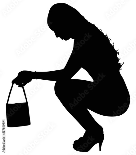 sad woman sitting alone