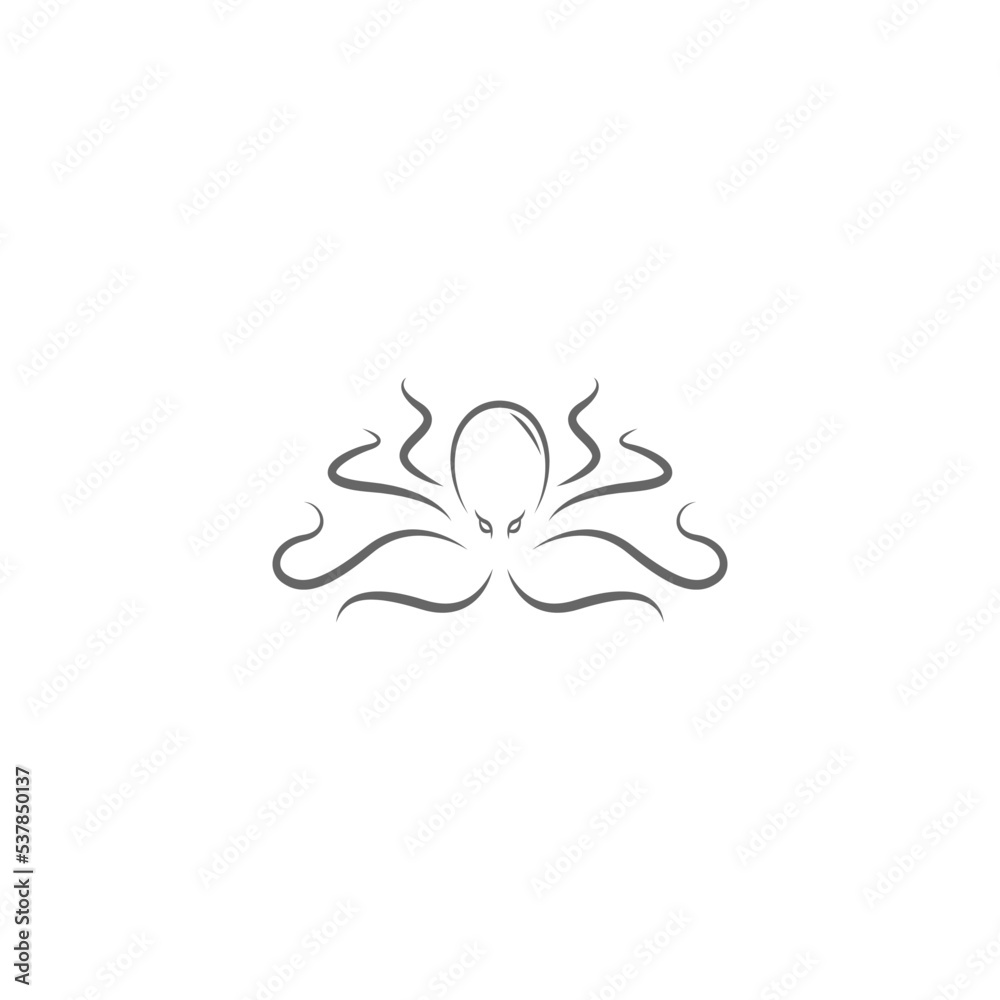 Kraken logo icon illustration