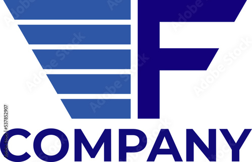 F distributor logo illustration template