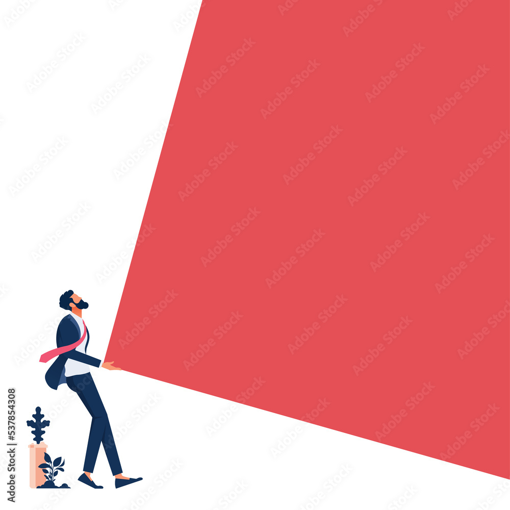 Businessman try to lifting very heavy metal up, metaphor to business concept to finding solution to solving very difficult and heavy problem Businessman try to lifting very heavy metal up, metaphor to business concept to finding solution to solving very difficult and heavy problem