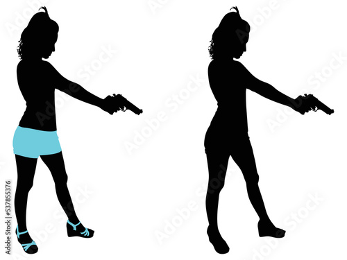 girl shooting