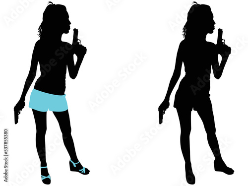 girl shooting