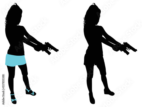 girl shooting
