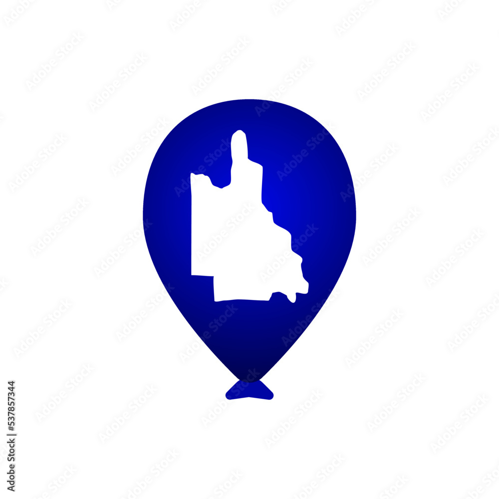 Obraz premium Vector illustration of Happy Queensland Day, queensland australia themed decorative element
