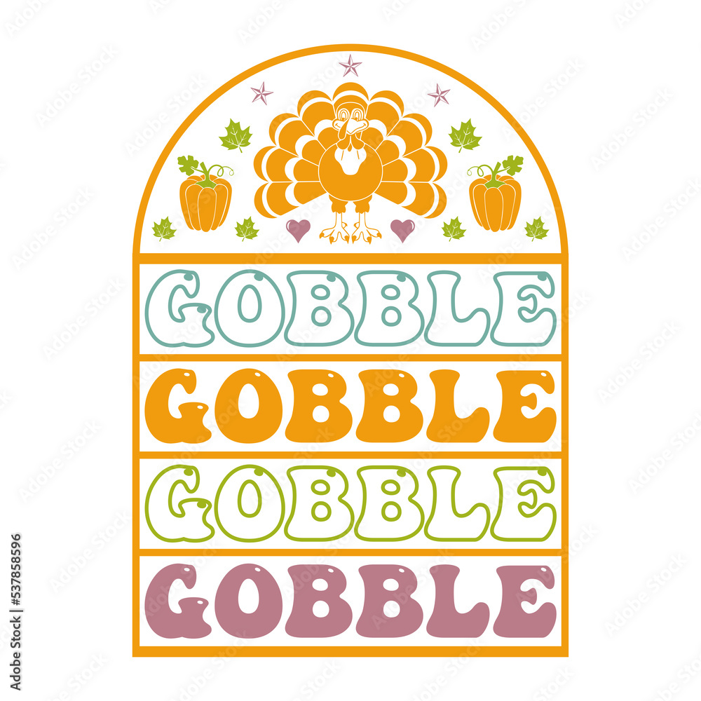 Thanks Giving Typography Design. Thanksgiving EPS, Thanksgiving PNG. Its Perfect For T-shirt, Banner, Poster, Logo, Badge, Card And Others.