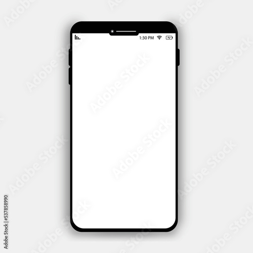 Smartphone, Mobile Phone Vector Illustration Template