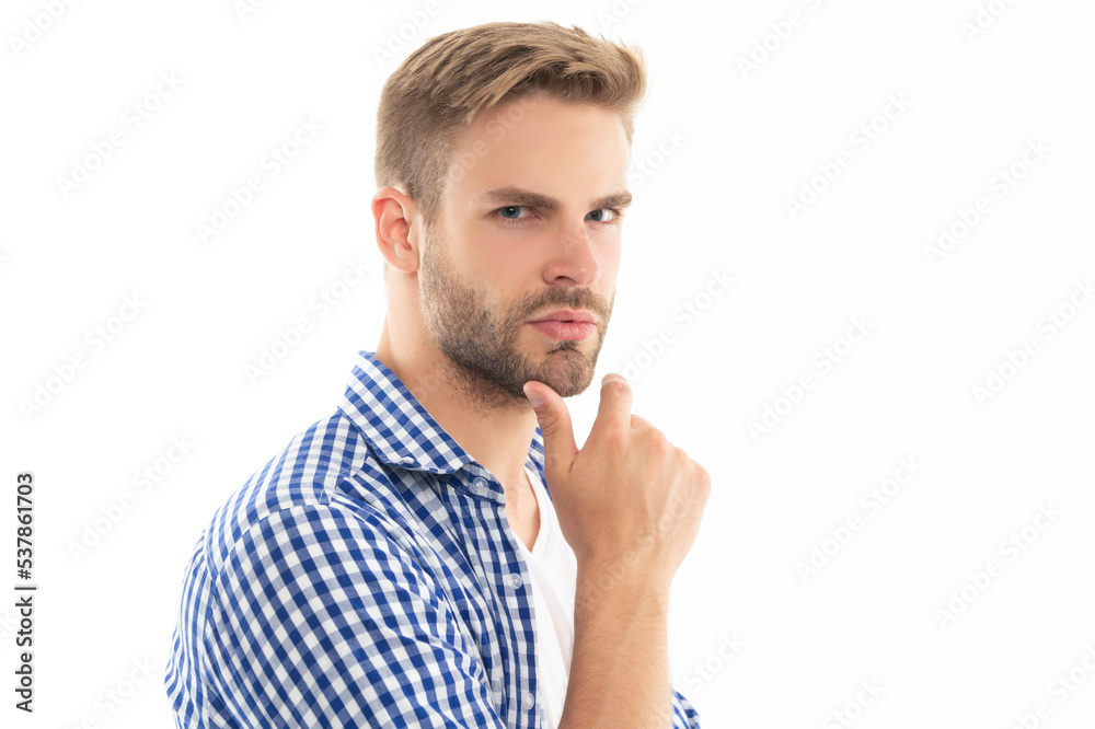 caucasian unshaven man skincare. studio shot of unshaven man. young unshaven man caucasian unshaven man skincare. studio shot of unshaven man. young unshaven man