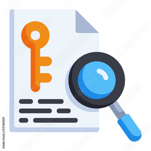 keyword flat icon