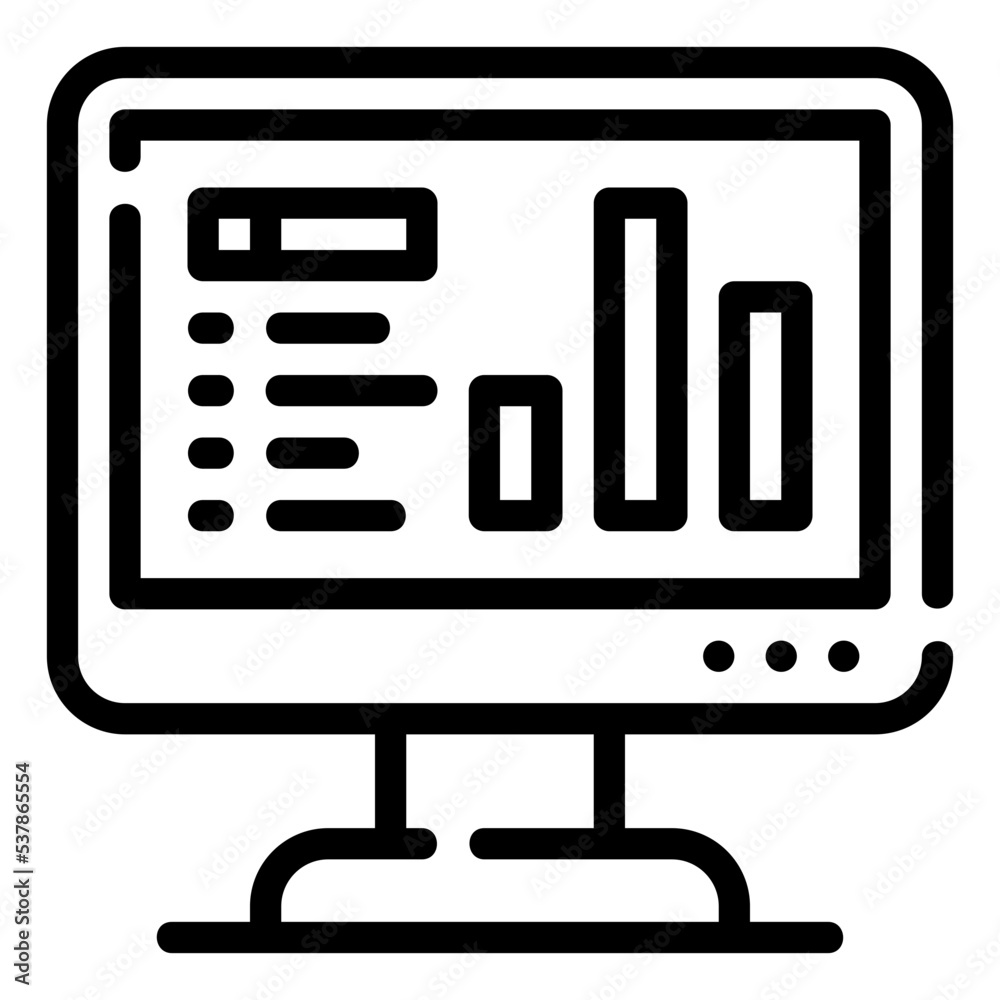 analytics line icon analytics line icon