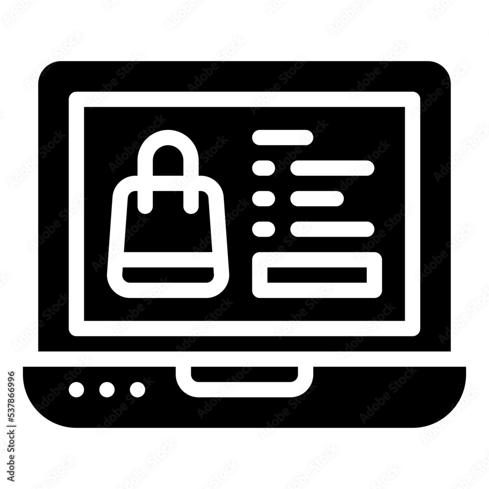 online shop glyph icon online shop glyph icon