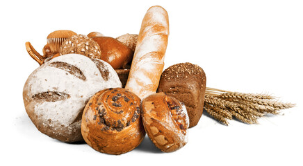 Papier peint photo Boulangerie Miches de pain maison fraîches  © BillionPhotos.com