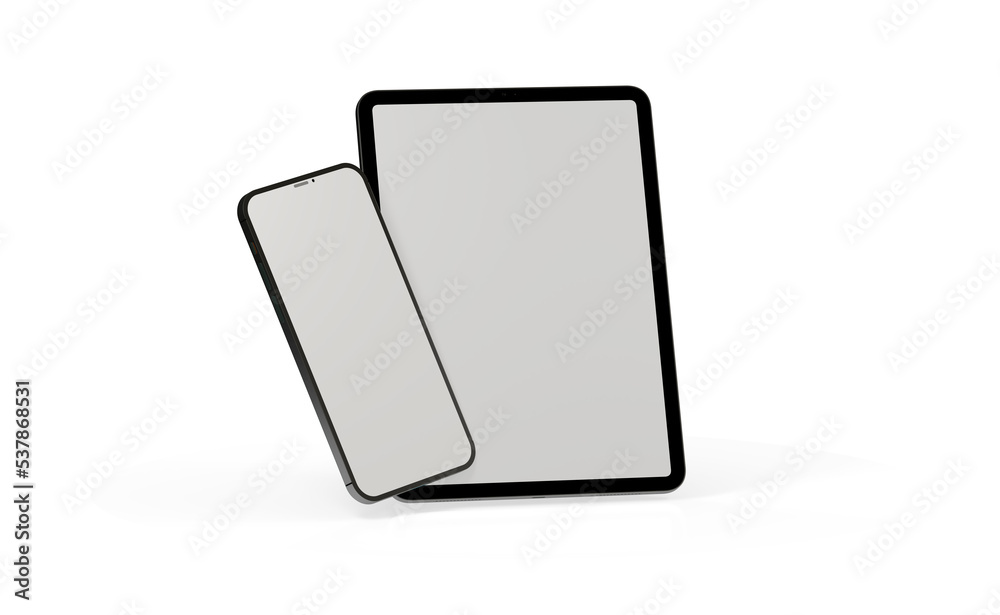 Tablet pc computer with blank screen 3d Tablet pc computer with blank screen 3d
