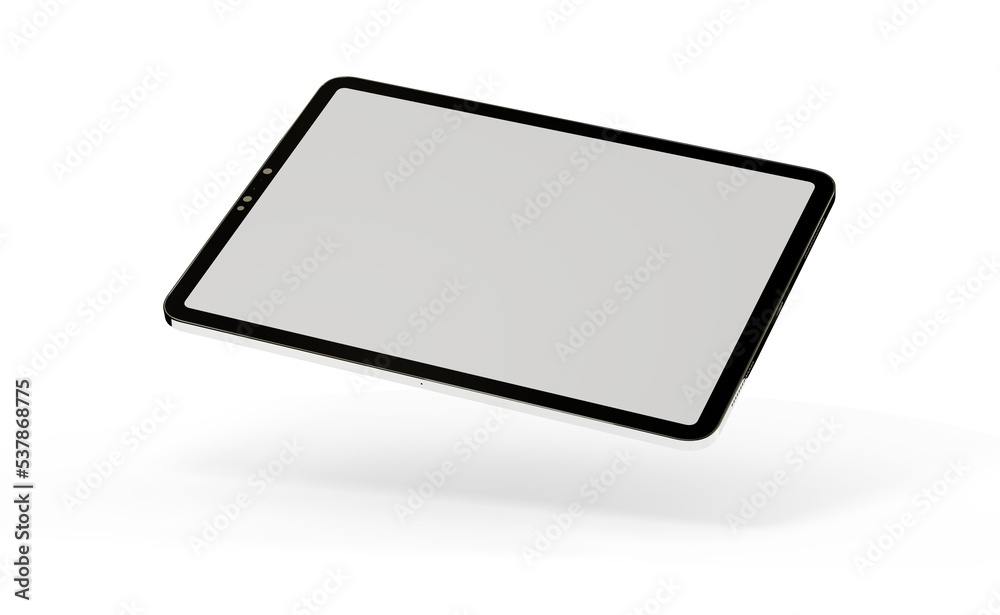 Realistic horizontal black tablet pc pad computer mockups Realistic horizontal black tablet pc pad computer mockups