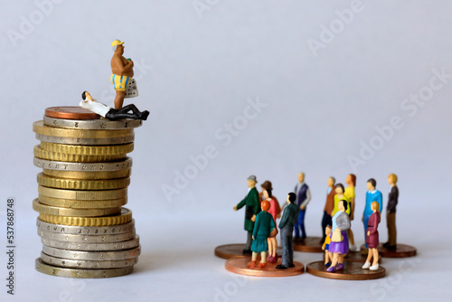 Abstract image of economic inequality