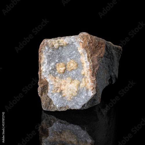 mineral formations from calcite crystals. A wonderful item from the mineralogical collection