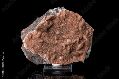 mineral formations from calcite crystals. A wonderful item from the mineralogical collection