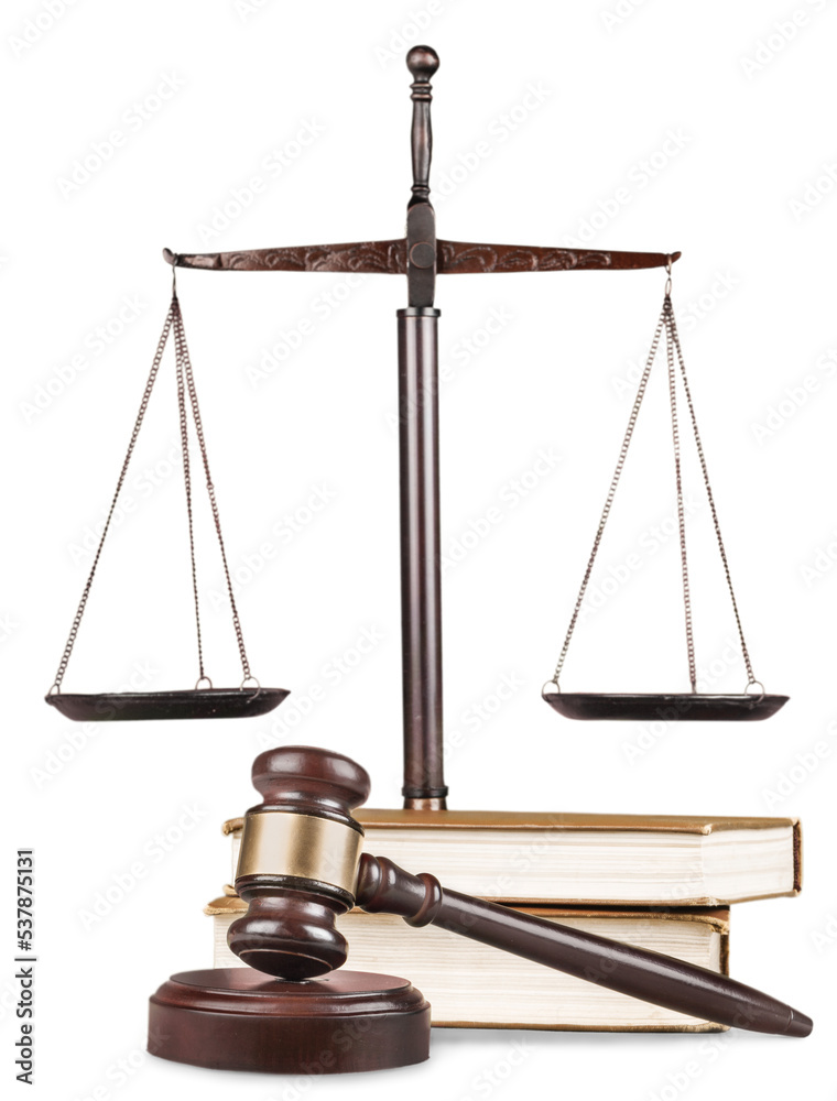 Scales of justice with judge's gavel, isolated on white backgroundscales of justice with judge's gavel, isolated on white background Scales of justice with judge's gavel, isolated on white backgroundscales of justice with judge's gavel, isolated on white background