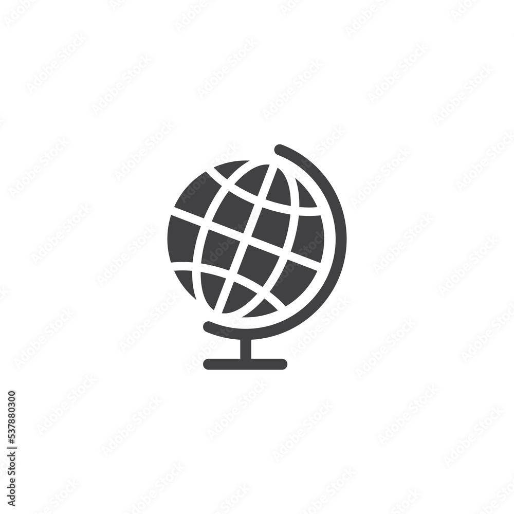 Globe Icon Design Vector Template Illustration Globe Icon Design Vector Template Illustration
