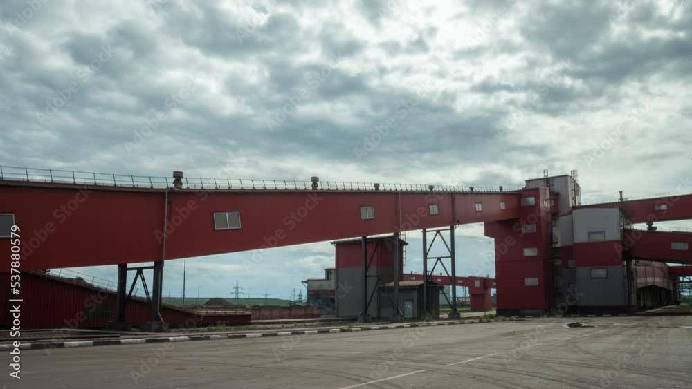 Stary Oskol, Russia - May 21, 2021: Factory building Stary Oskol, Russia - May 21, 2021: Factory building