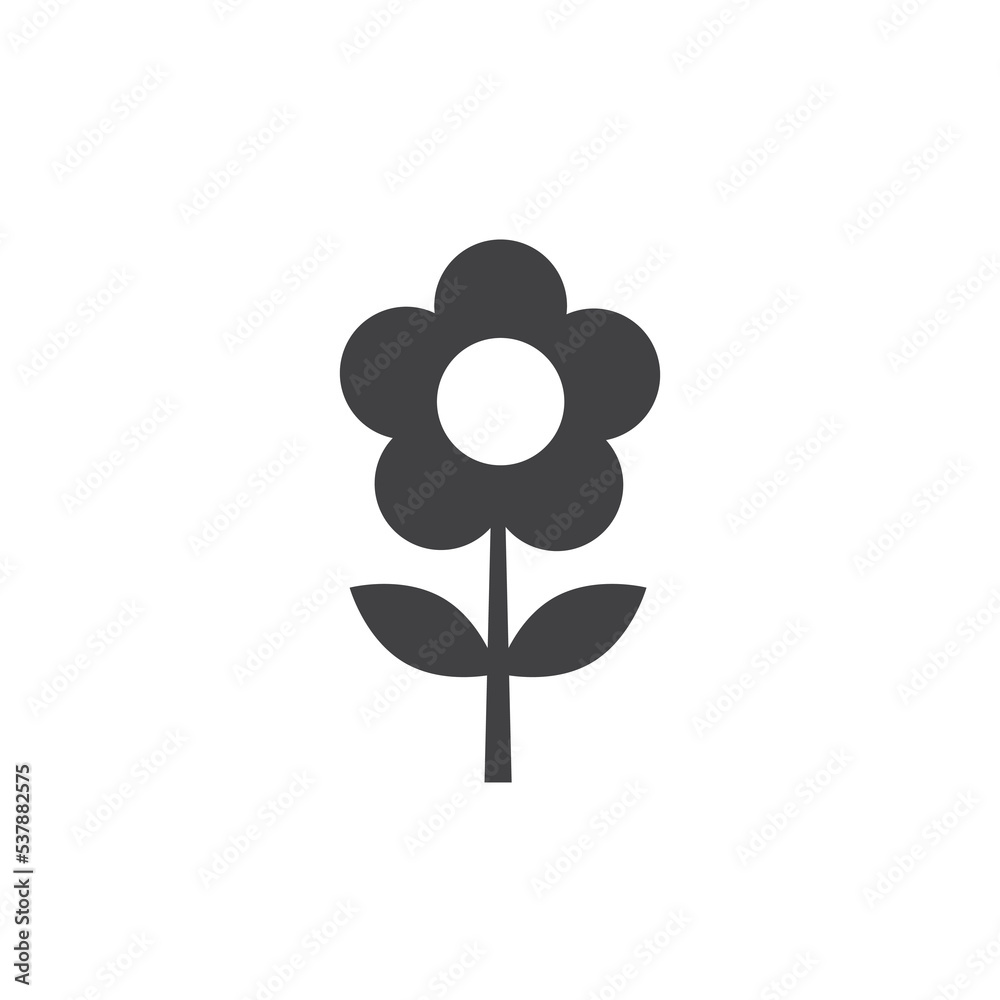 Flower Icon Design Vector Template Illustration Flower Icon Design Vector Template Illustration