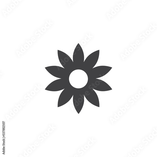 Flower Icon Design Vector Template Illustration