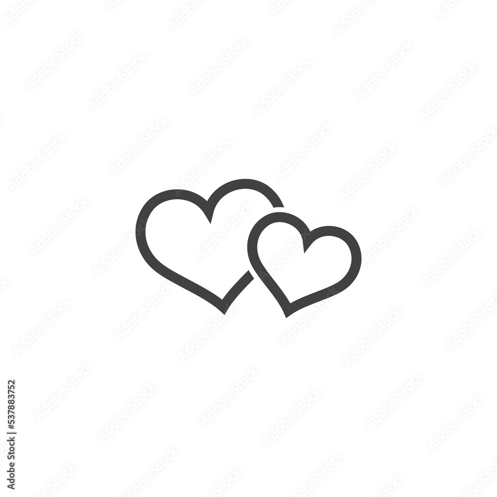 Love Icon Design Vector Template Illustration