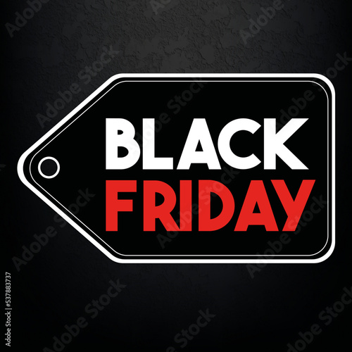BLACKFRIDAY COM FUNDO PRETO E LETRA VERMELHA 