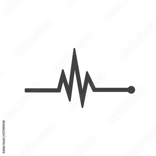 Heartbeat Icon Design Vector Template Illustration