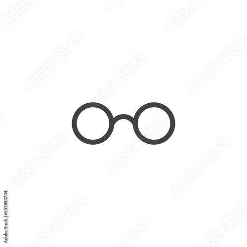 Glasses Icon Design Vector Template Illustration
