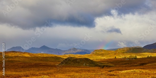 Beautiful shot of the Moelwyn Mawr from Migneint in the United Kingdom photo