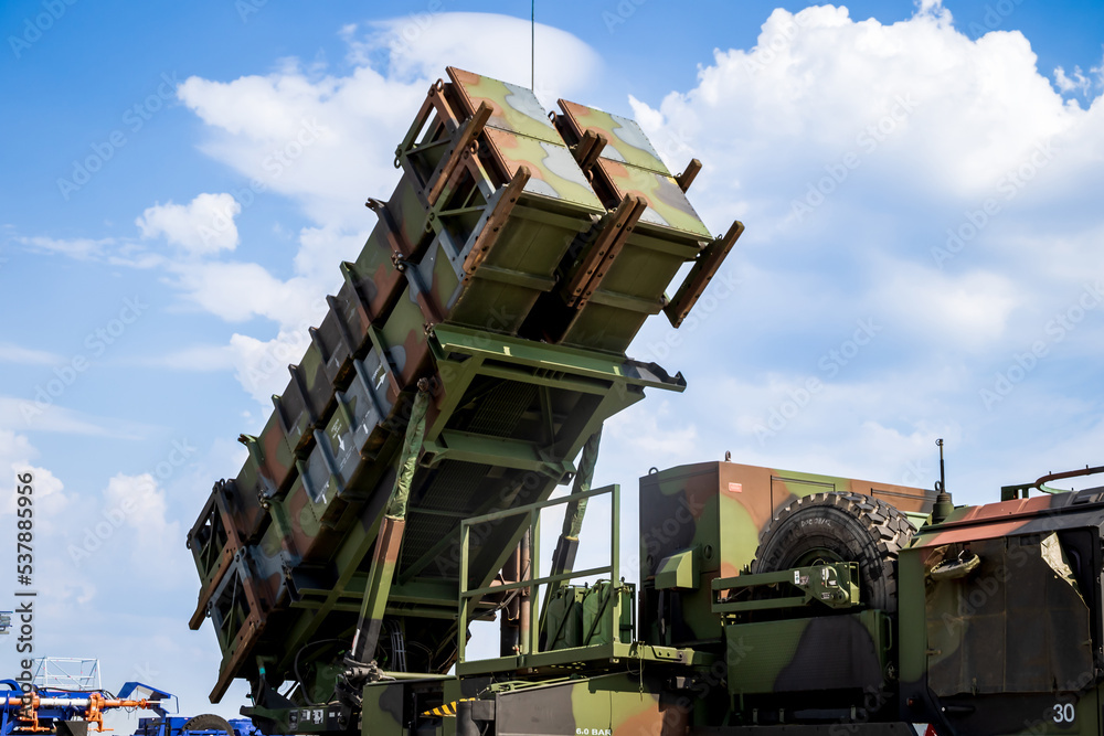Military Mobile Surface-to-air Missile Sam System. 