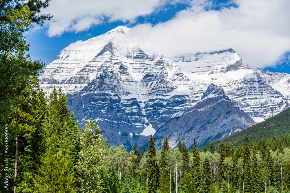 Partial view of Mount Robson